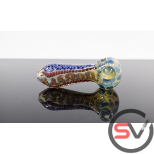 SEA CORAL GLASS HANDPIPE 5inch 3CT/PK